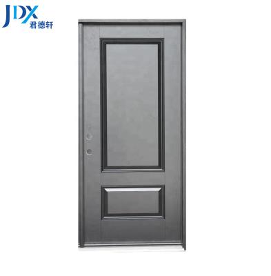 China From Crossbuck Outdoor Waterproof American Exterior Door Hung Fiberglass Entry Door Product 2 Panel Fiberglass Pre Mordern for sale