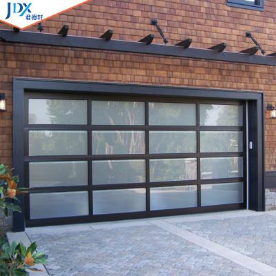 China New Waterproof Garage Doors 8 Sectional Sectional Overhead Garage Door 7 Horizontal Folding 7 x 10 98 With Small Door Opening for sale