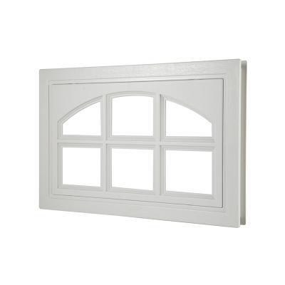 China Modern Plastic White Plastic Folding Garage Door Simulated Window Inserts Garage Door Sliding Windows For Garage for sale