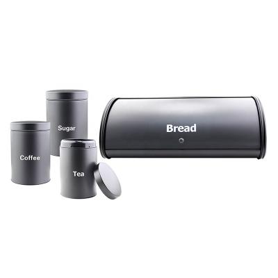 China Reliable and Good Sustainable Hot Selling Desktop Roll Bread Bin Stainless Steel Bread Boxes Bread Box for sale