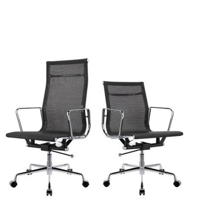 China Foshan Adjustable Furniture Modern Mesh Office Swivel Low Back (Height) Visitor Chair With Wheels for sale