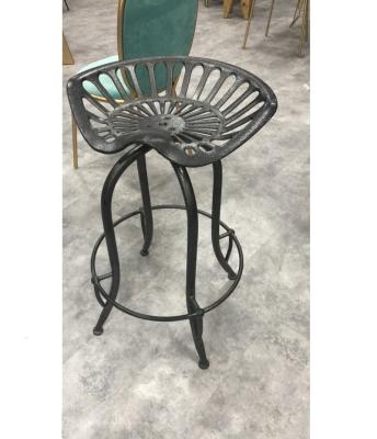 China Barstool Bar Stool Tractor Seat Sneak Seat Chair Workshop Garage Bar Garden Rustic Cast Iron Metal For Heavy People for sale