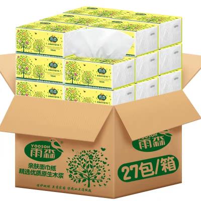 China Eco-friendly wholesale cheap higienico recycled pulp 2/3 ply facial tissue tissue paper for home for sale