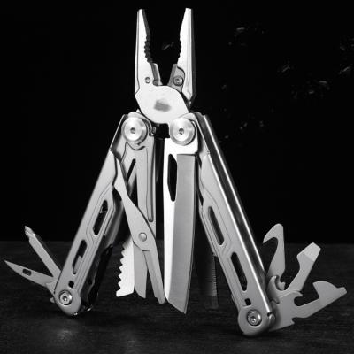 China MULTI FUNCTIONAL Stainless Steel 14 in 1 Safety Locking Multi Tool Pliers Multi Tool Multi-fucntion with Belt Clip for sale