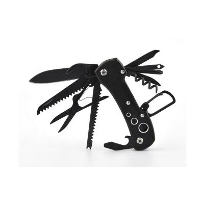 China Hot Unrated Amazon Selling 15 Functions In 1 Black Coating Multi Swiss Army Knife for sale