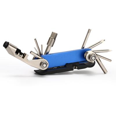 China Eco-friendly 13 in1 Alloy Steel Multifunctional Bicycle Repair Tools Bike Multitool for sale