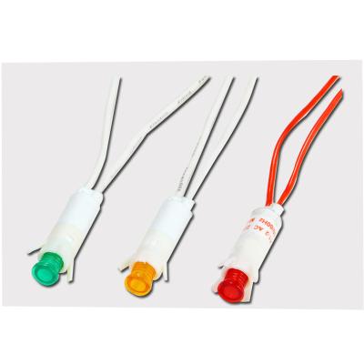 China Wholesale Commercial Hot Selling Small Red Green Yellow 10mm Indicator Light 12v 24v 220v Clear for sale