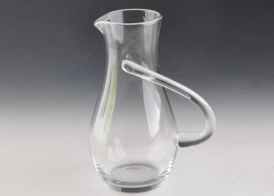 China Large Vintage Glass Wine Decanter Mouth Blown Chrome Free With Handle for sale