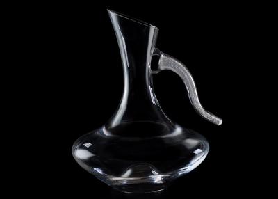 China Borosilicate Single Glass Wine Decanter Decoration With Handle for sale