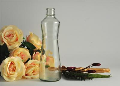 China Clear Glass Wine Bottles 489Ml / Glass Whisky Bottles Dectaner Refillable for sale