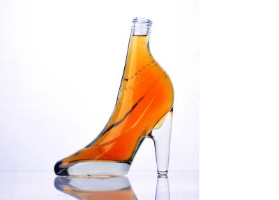 China Botella de vino de cristal de la decoración de las mujeres del claro fantástico casero del tacón alto en venta