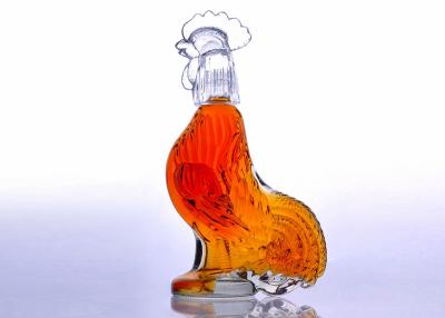 China Best Selling High Quality Super Clear Cock Shaped Glass Wine Bottle for sale