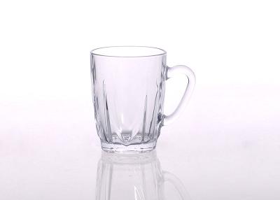 China High white machine pressed glass coffee cup , hand round shape for sale