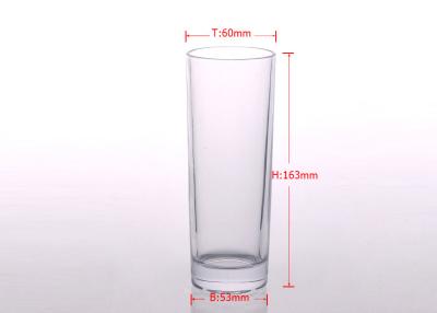 China Tall High Ball Water Glass Tumbler , Juice Drinking antique glass tumblers for sale