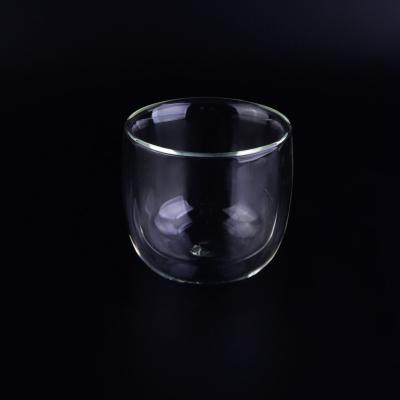 China Promotion Double Wall borosilicate glass chemical resistance , heat resistant drinking glasses Cup for sale