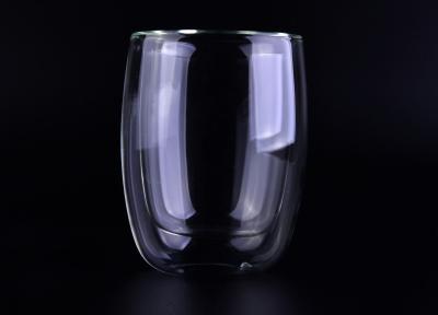 China Transparent Double Wall Borosilicate Glass / Thermo Tumbler Double Wall Coffee Cups for sale