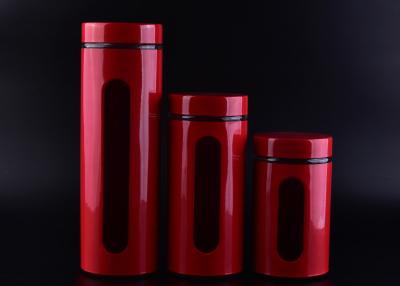 China Custom Printing Food Grade Glass Tableware , Clear Glass Storage Jars For Candy for sale