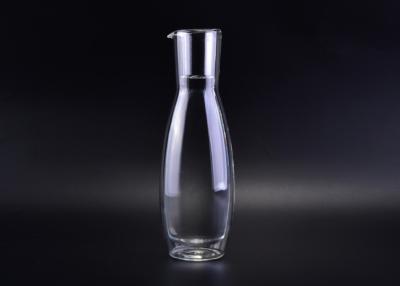 China Heat Resistant Glass Tableware / Wine 1 Liter Glass Carafe Bulk Customized Sizes for sale