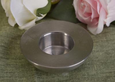 China 25Ml Mini Simple Silver Tealight Metal Candle Holders Thick Wall Eco Friendly for sale