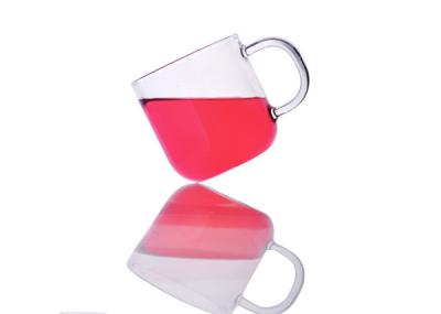 China Eco Friendly Pyrex Single Wall Borosilicate Glass Drinking Mug For Coffee Tea for sale