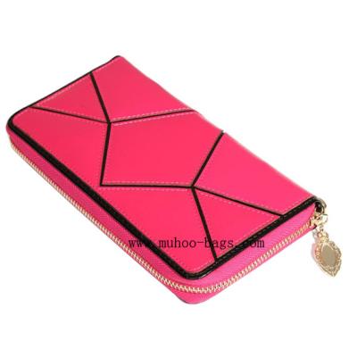 China Fashion Leather Lady's Wallet, Purse (MH-2066 Fushia) for sale