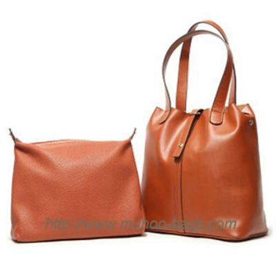 China Fashion Brown Leather Handbags for lady (MH-6026) for sale