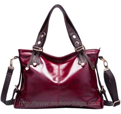 China High Quality Red Leather Handbags for lady (MH-6027) for sale