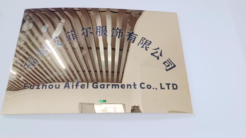 Verified China supplier - Fuzhou Eifel Clothing Co., Ltd.