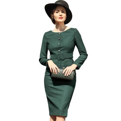 China Anti-Wrinkle Suit Formal Woman Outfit Skirt Two Piece Set for sale