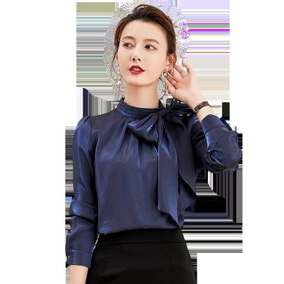 China Anti-pilling Spring Netting And Sleeve Summer Long Shirt Woman Top Blouse for sale