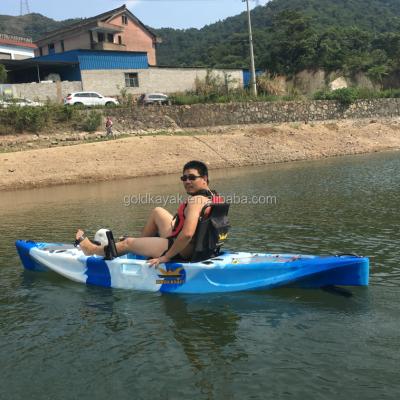 China LLDPE Plastic Single Pedal Kayak For Fishing for sale