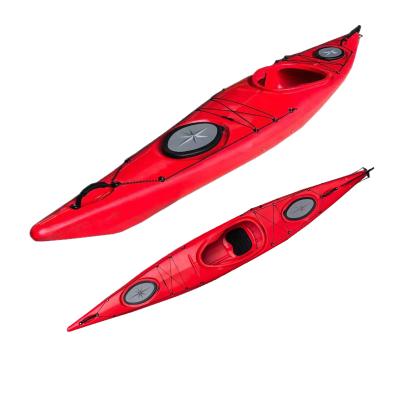 China LLDPE Sea Kayak One Person 4.45m Length Short Sea Kayak for sale