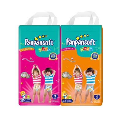 China 2021 printed Panpansoft baby pull pants diapers anting kids training diapers for sale