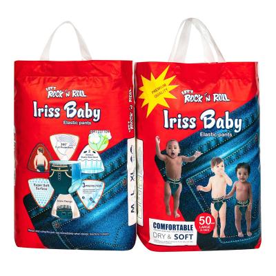 China Good Design Disposable OEM Baby Diaper Pant High Quality Factory Printed for sale