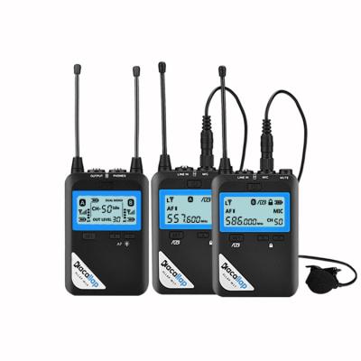 China Factory Direct Camera UHF Full Lavalier Tx+rx Single Wireless Microphone System ALLAP-W1-2 for sale