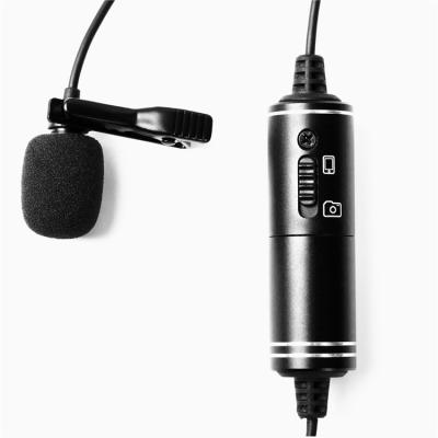 China Professional Microphone Host Recording 3.5mm Jack Lavalier Microphone For Mobile Cable Phones for sale