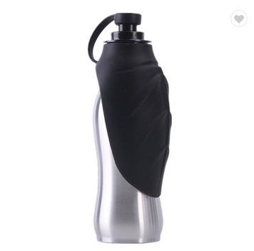 China 2-In-1 Portable Food And Water Spout Automatic Stainless Water Bottle For Pets for sale