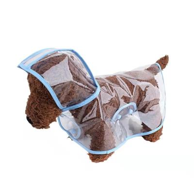 China Sun Viable Exquisite Block Design Waterproof Transparent Dog Raincoat Pet for sale