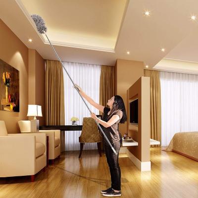 China ZZhome Ceiling Fans 100 Inches Washable Bendable Telescopic Extended Handle Head Stainless Steel Superfine Lint Microfiber Cloth for sale