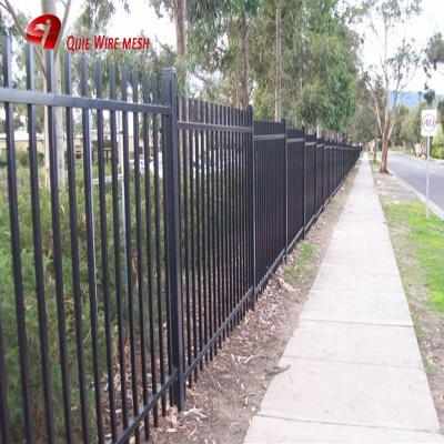 China Maintenance Free Black Metal Easily Assembled Garrison Fence Long Service Life for sale