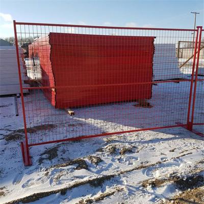 China Easily Assembled 6feet x10feet Canada Standard PVC Powder Coated Temporary Fence /Construction Temp Fence for sale