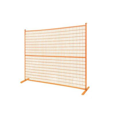 China Easily Assembled Canada Temporary Fence 6ftX9.5ft PVC Coated Portable Safety Construction Temporary Fence Panel for sale