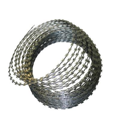 China Bto-22 Concertina Iron Wire 1.6mm Razor Wire Galvanized Coils For Safety for sale