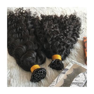 China Silky Straight Wave Wholesale Raw Cambodian Hair Vendor Micro Bonds Curly Tip Hair Extensions for sale