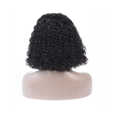 China Small Deep Wavy Lace Front Short Braided Virgin Silky Straight Wholesale Original Cuticle Wave Wig for sale