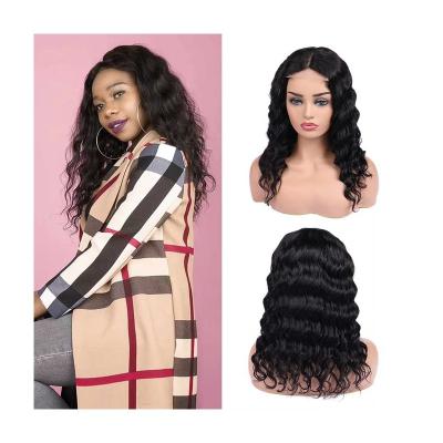 China Wholesale Brazilian Peruvian Silky Straight Wave 4x4 Body Wave Cuticle Aligned 3 Part Lace Closure Wig for sale