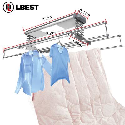 China Electric Wall Mounted Stylish Clothes Drying Airer Rack Automatic Coat Hanger System for sale