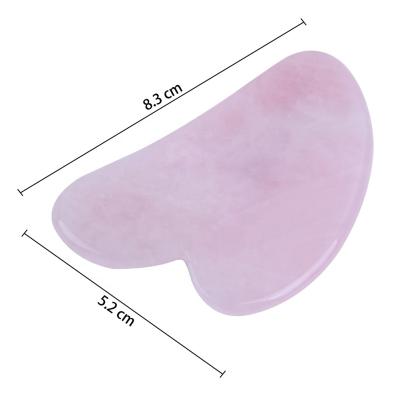 China Fcial Face Rose Quartz Heart Shape Guasha for Wholesale for sale