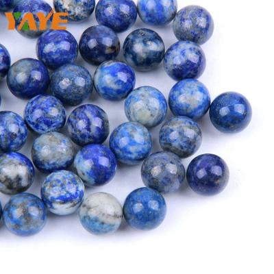 China Wholesale Polished Loose Lapis Lazuli Crystal Beads DIY Decoration Gemstone Beads for sale