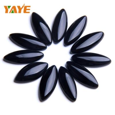 China Europe factory supply natural tumbled black obsidian gemstone for jewelry accessories for sale